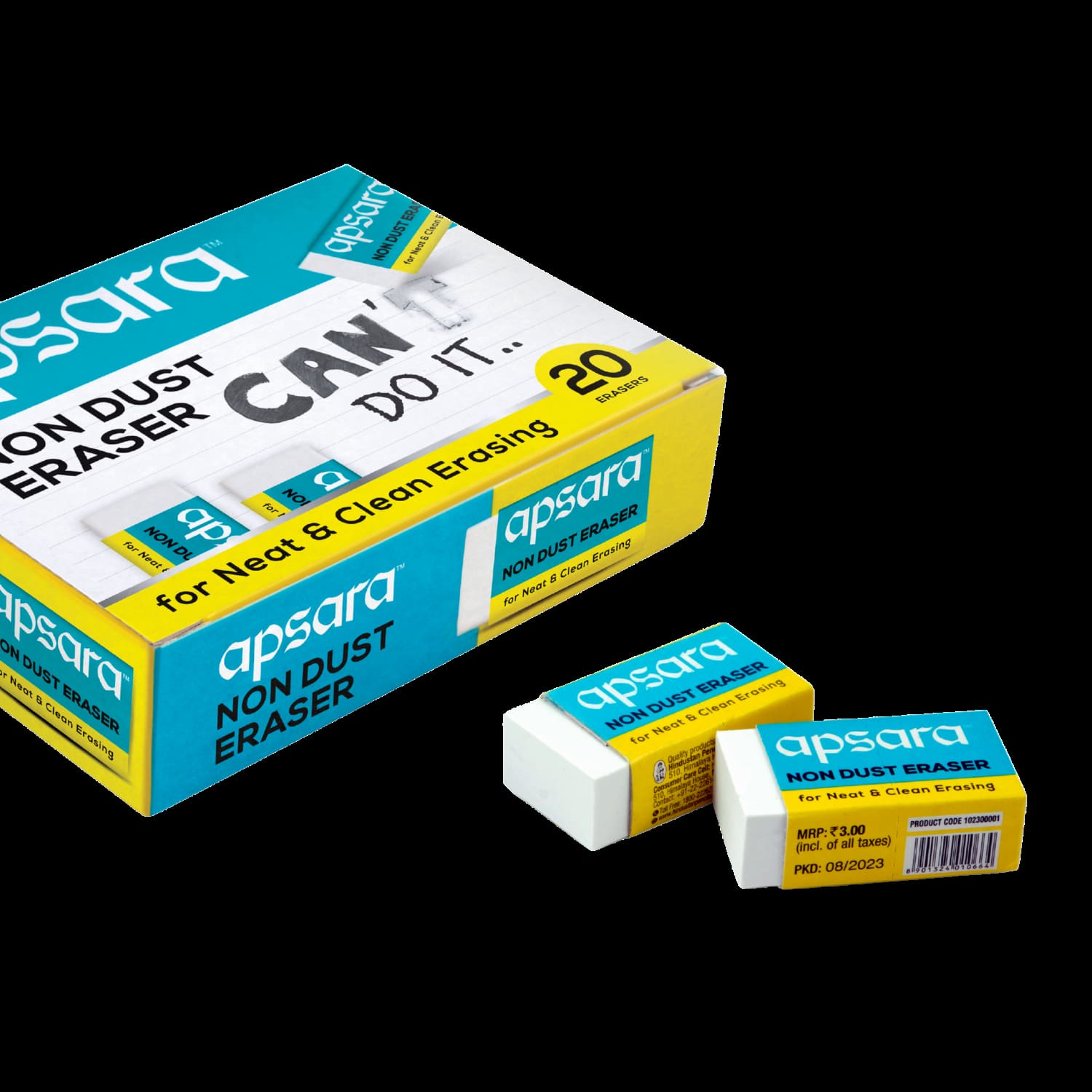 apsara Non Dust Eraser packet