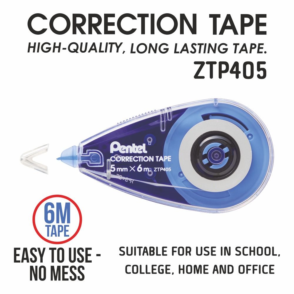 Pentel Correction Tape ZTP405